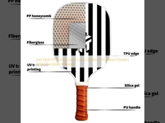 Hot Melt PP Honeycomb Core Outdoor Pickleball Paddles met glasvezelmateriaal